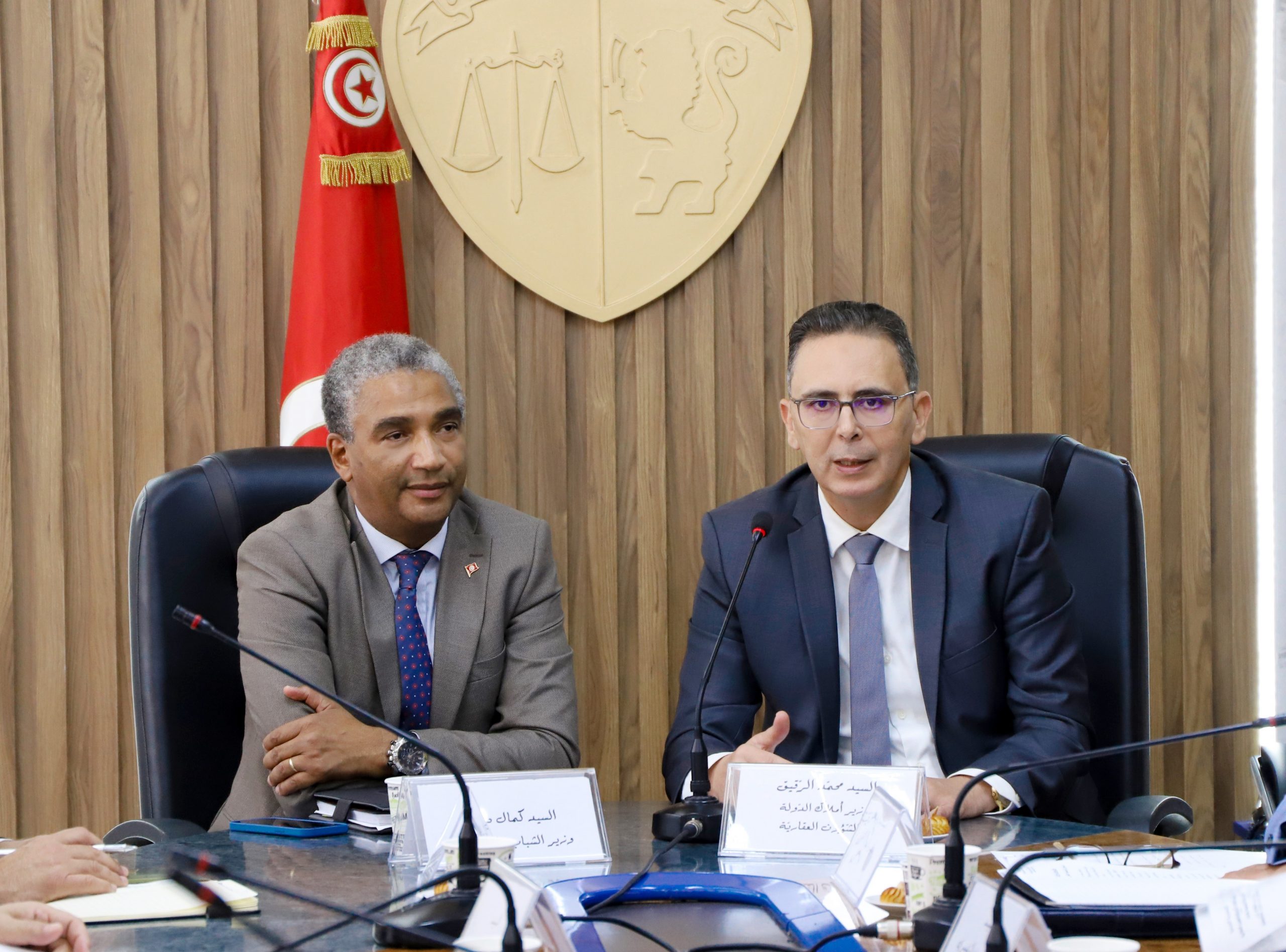 You are currently viewing جلسة عمل بين وزيري أملاك الدّولة والشؤون العقارية والشباب والرياضة